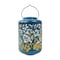 Snow Joe Bliss Outdoors Solar LED Lantern w Tropical Flower Design  Hand Painted Finish BSL-305-BL - alternate 10